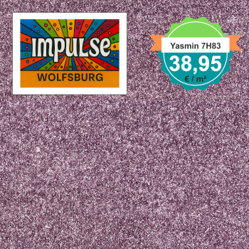 Vorwerk Yasmin 7H83 flieder Teppichboden – Draufsicht quadratisch